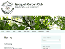Tablet Screenshot of issaquahgardenclub.org